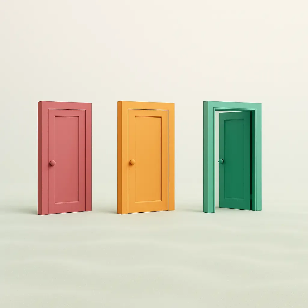 UK business team evaluating AI development company criteria on a digital interface