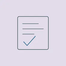 A marked sheet with a stroke drawn across it