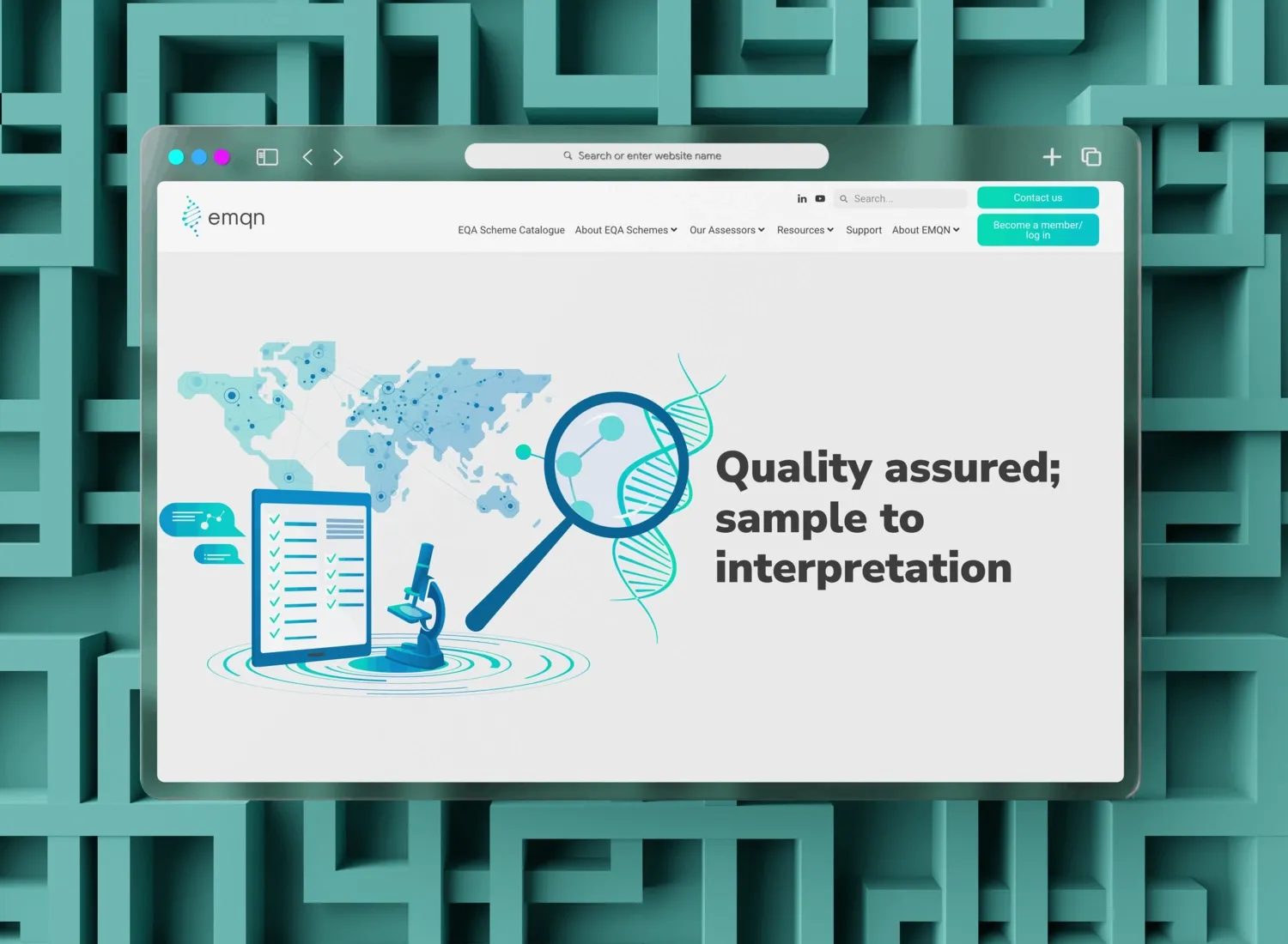 EMQN: AI Discovery Sprint for Healthcare mockup