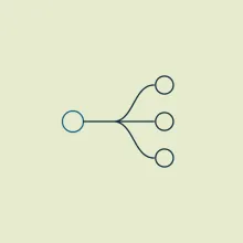 One point opening into three separate ends