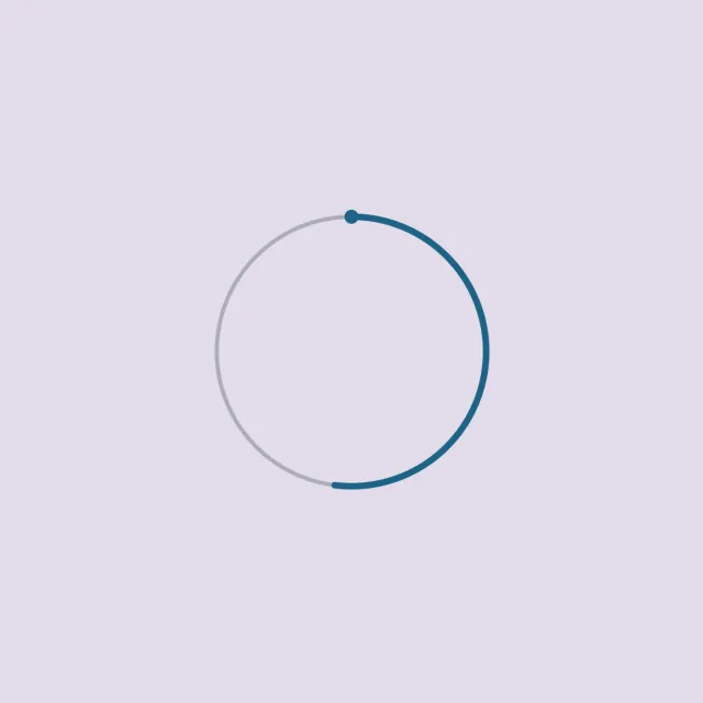 A ring with just over half its circumference marked out