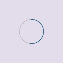 A ring with just over half its circumference marked out