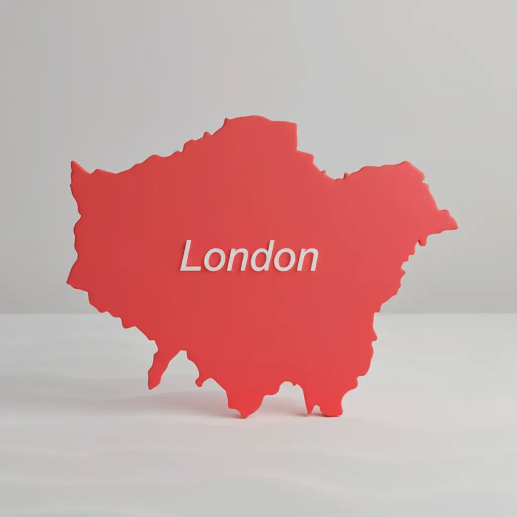 London skyline representing leading AI development agencies in the city