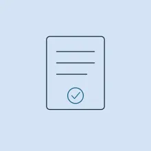 A document carrying a checked seal