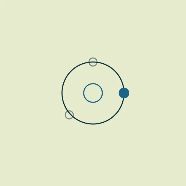 A single ring with one marker travelling its edge