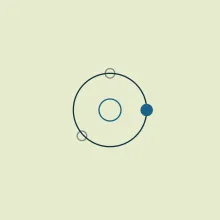A single ring with one marker travelling its edge