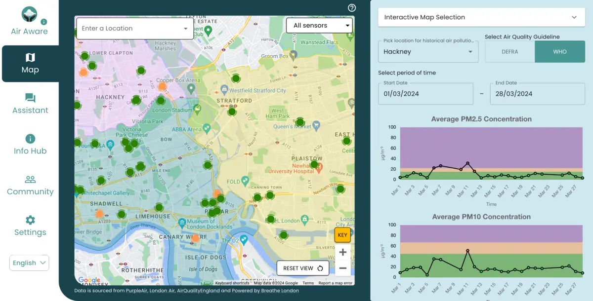 2. Air Pollution Map