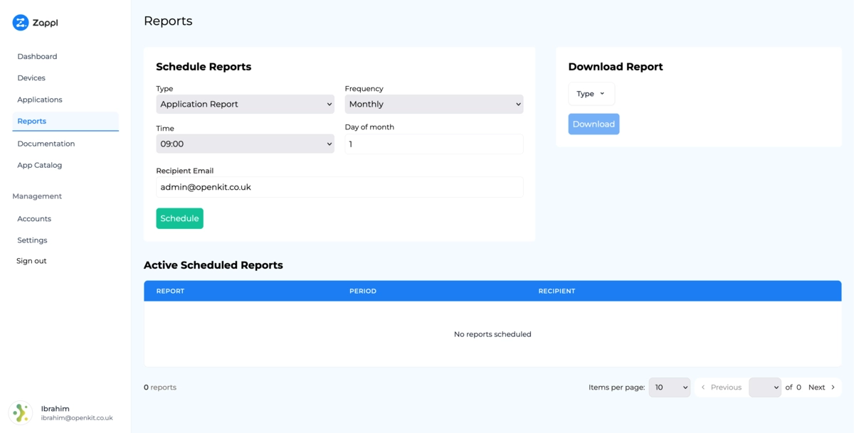 3. Reporting System